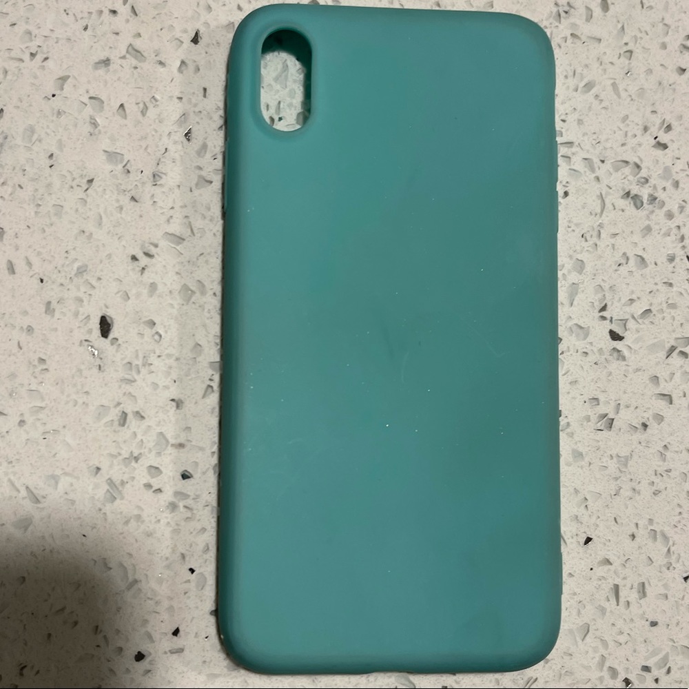 iPhone 10x Max Teal phone case